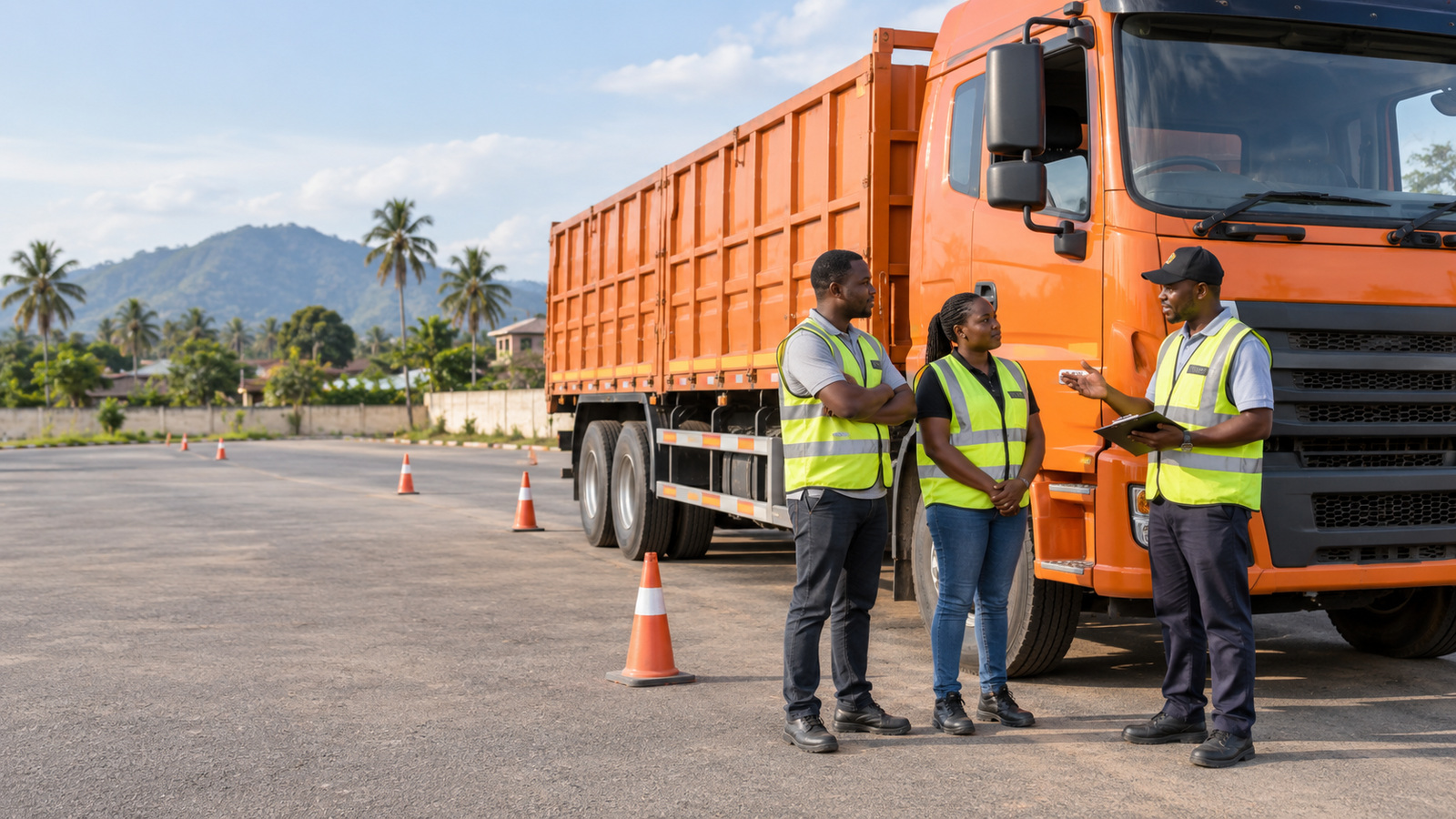 Driving training illustration